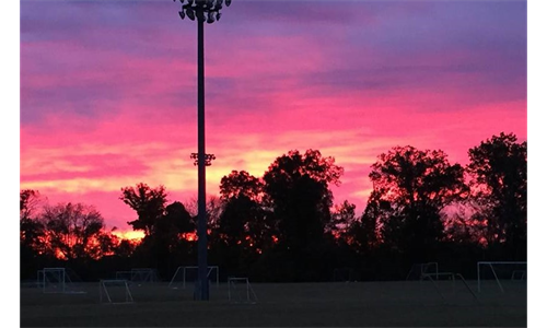 Sunrise at the Grimes Complex